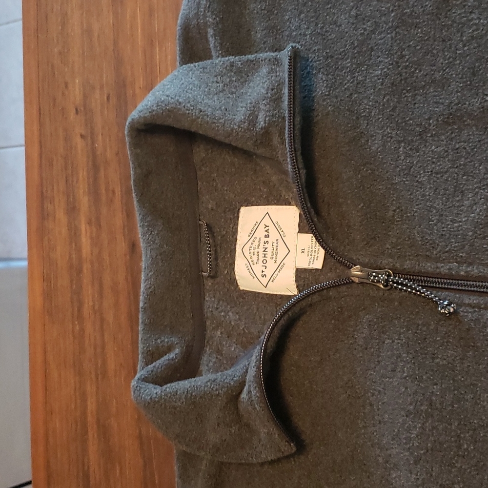 1/4 Zip Fleece Sweater sz XL9 P 0 P PL